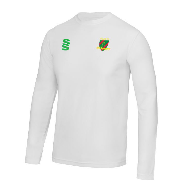 Ealing CC - Long Sleeve T-shirt - White - Unisex Fit