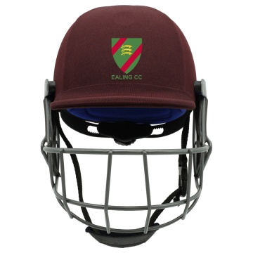 Ealing CC - Forma Cricket Helmet - Pro Axis- Titanium Grill - Maroon