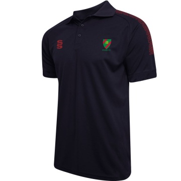 Ealing CC - Dual Solid Colour Polo - Navy/Maroon - Women's Fit