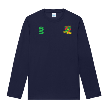 Ealing CC - Long Sleeve T-shirt - Navy - Unisex Fit