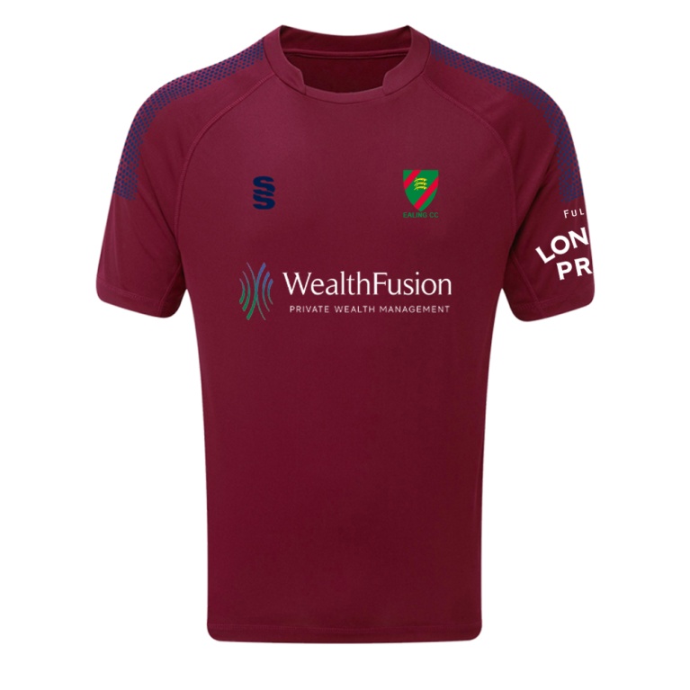 Ealing CC - Senior Dual Games Shirt - Maroon - Unisex Fit