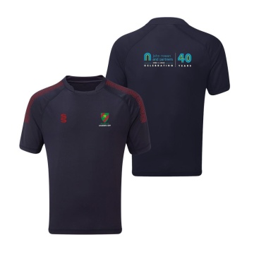 Ealing CC - Internal - John Rowan 40 Years - Dual Games Shirt - Navy - Unisex Fit